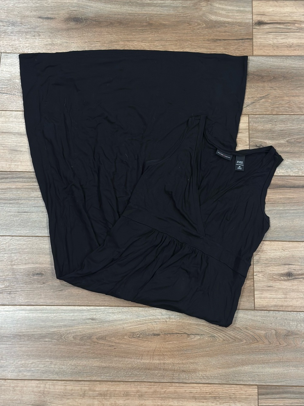 NEW YORK & COMPANY Black Tie Formal Black Flowy Maxi Dress | Size Medium